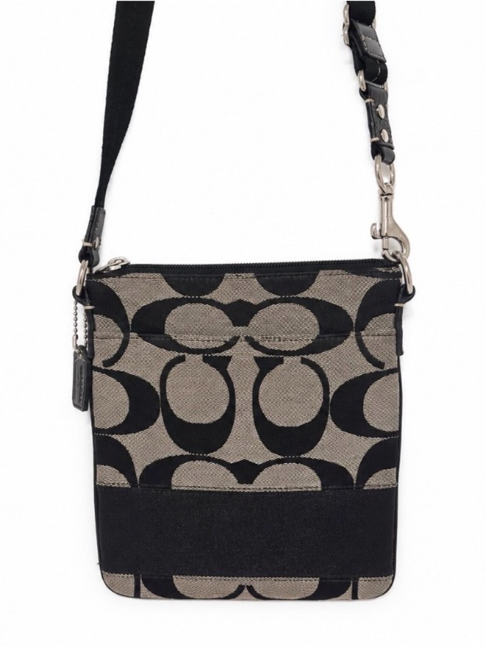 Early 2000’s Coach Black Signature Canvas Crossbody